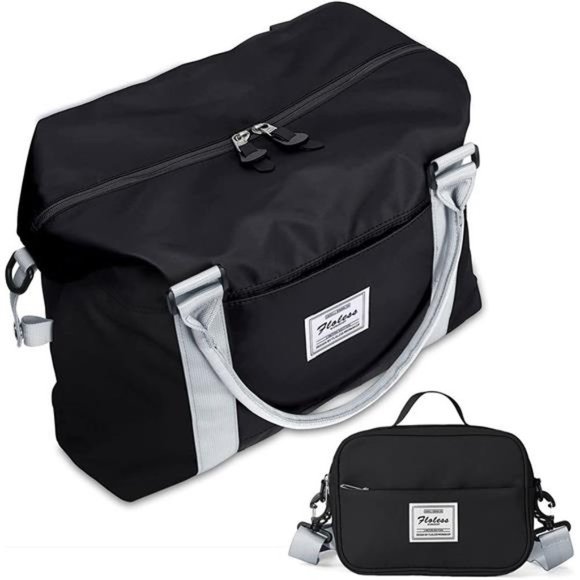 WOMENS Travel Bags A-Q-Black with Toiletry Bag